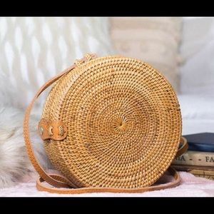 Round Rattan bag